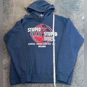 Fruit of the Loom Dark Blue Graphic Hoodie